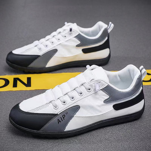 Little white men's shoes summer soft bottom non-slip sports casual Forrest Gump sneakers all-match driving men's slip-on peas shoes